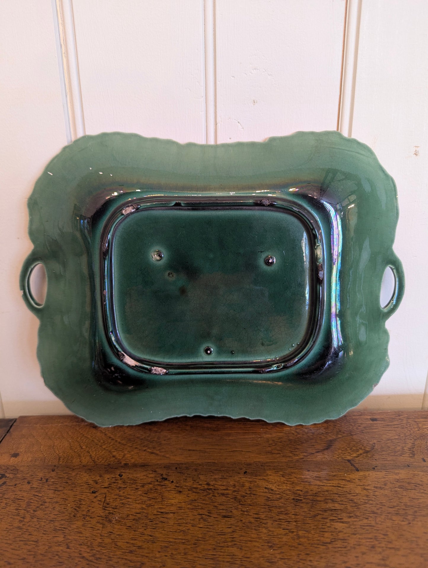 Majolica Oak Leaf and Acorn Platter