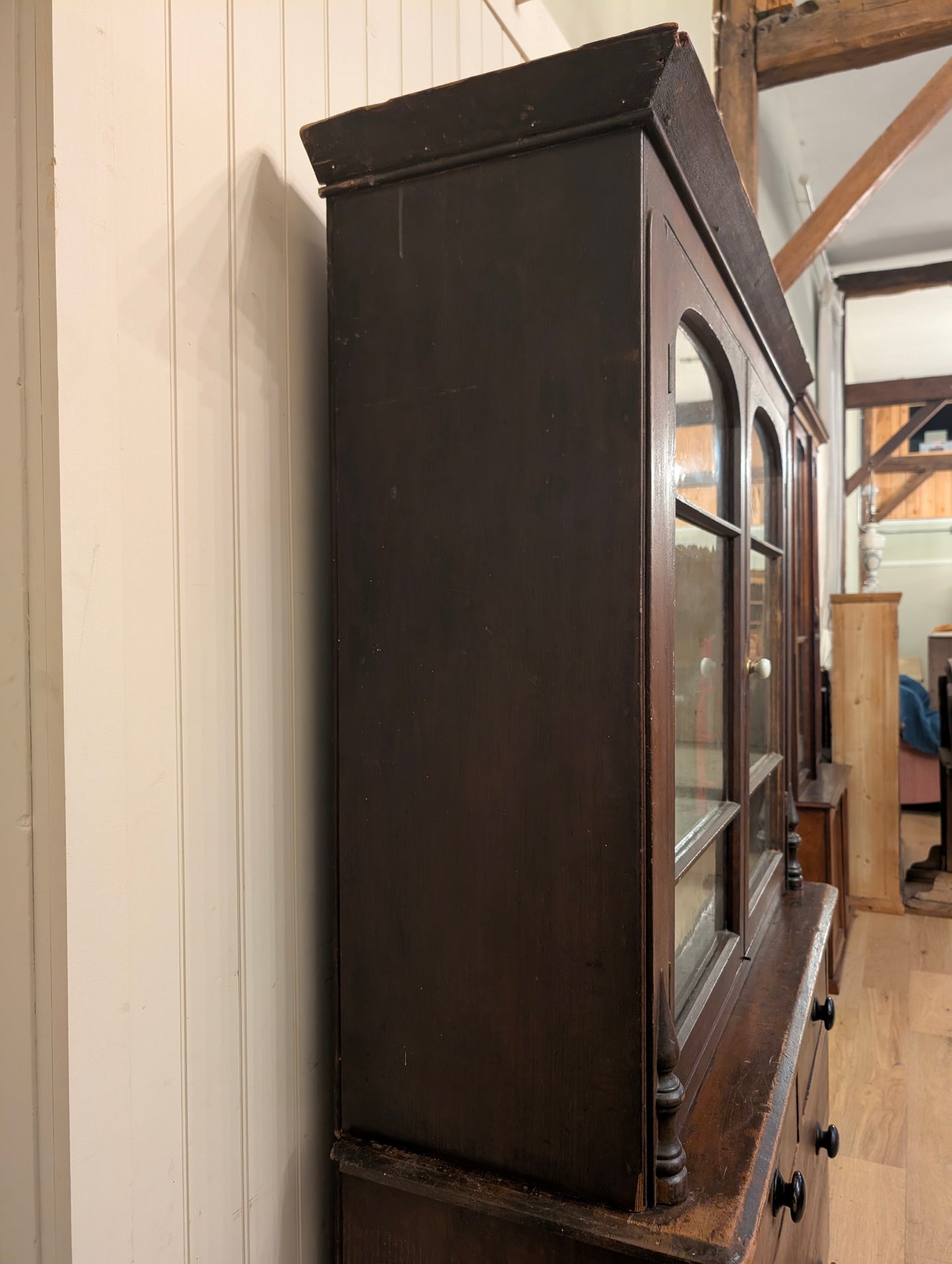 Painted Pine Glazed Hutch