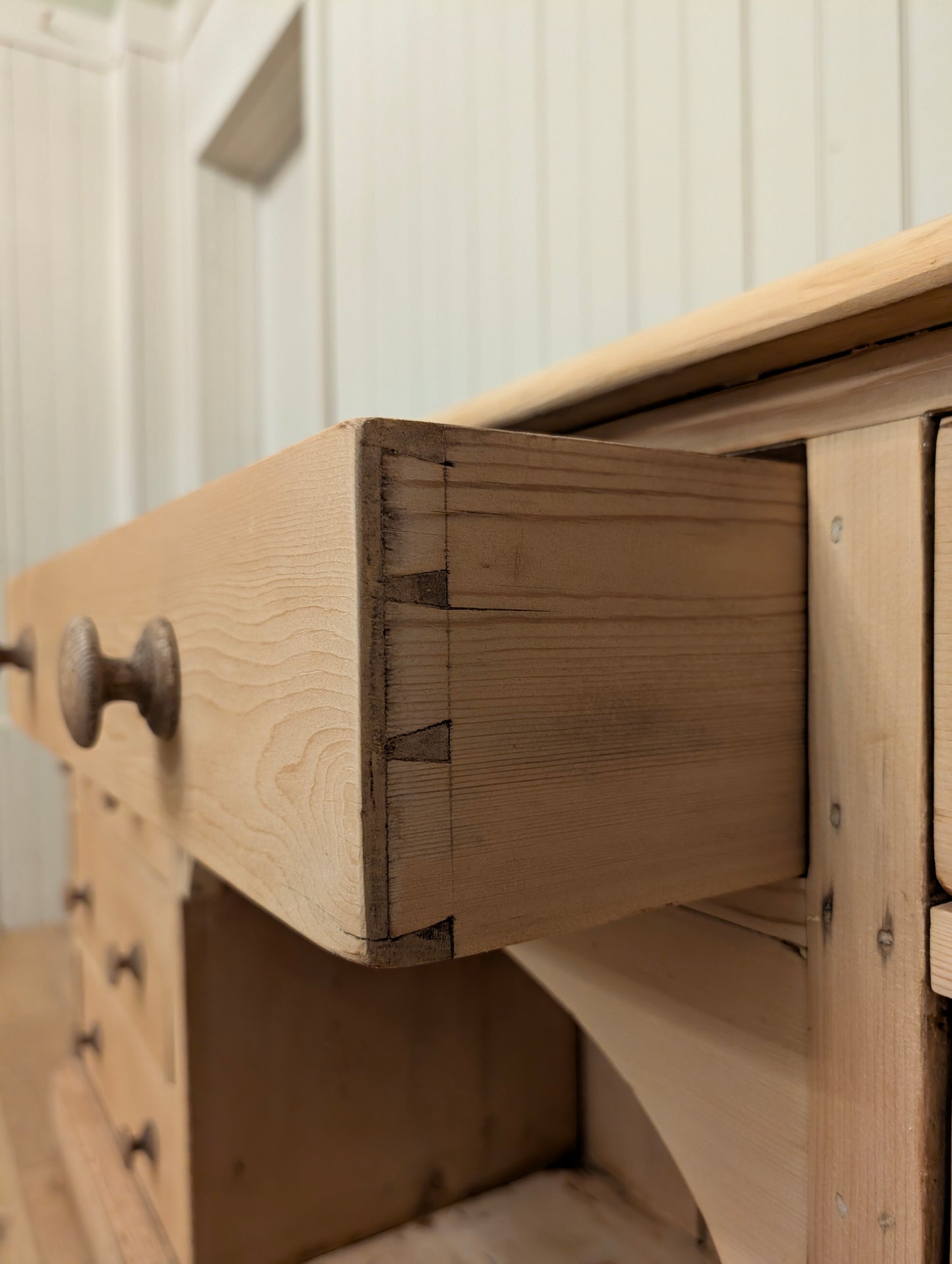 English Pine Dog Kennel Sideboard