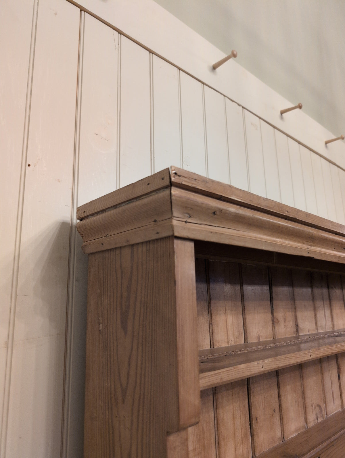 English Rustic Pine Hutch