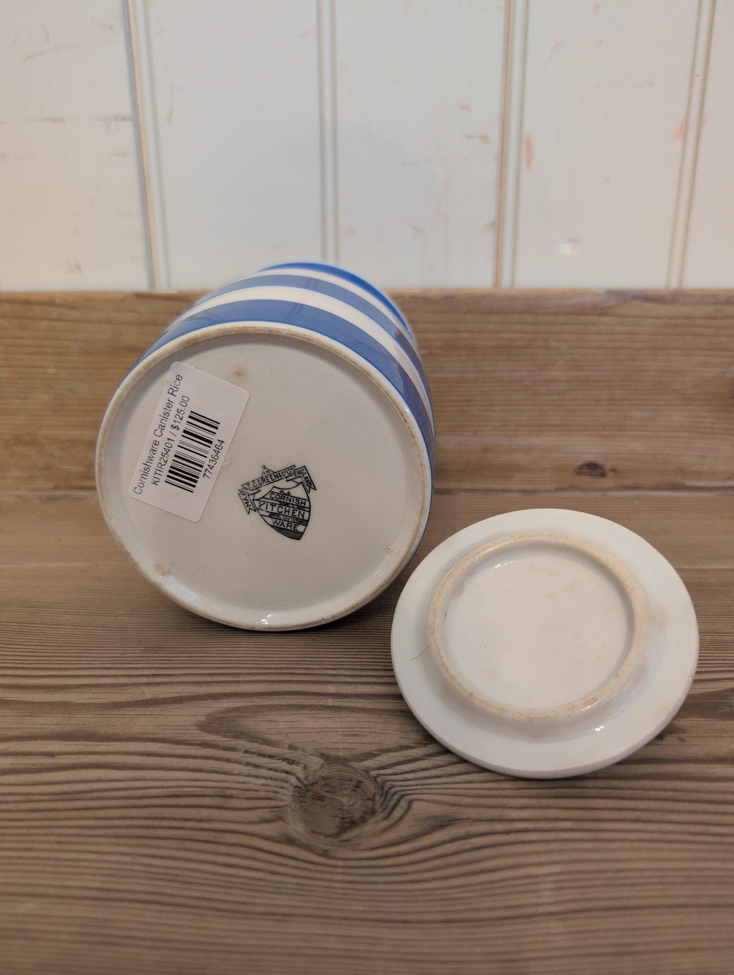 Cornishware Canister Rice
