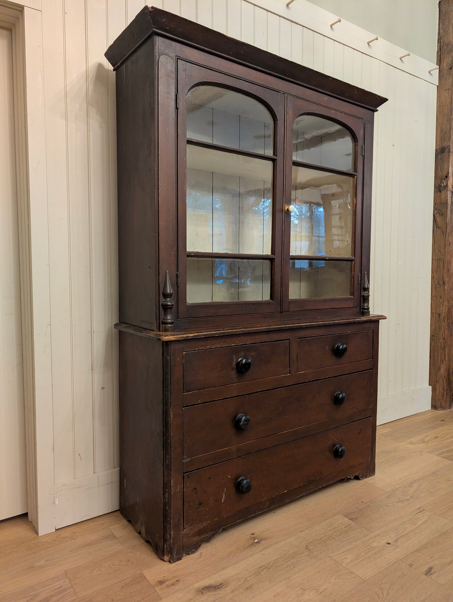 Painted Pine Glazed Hutch