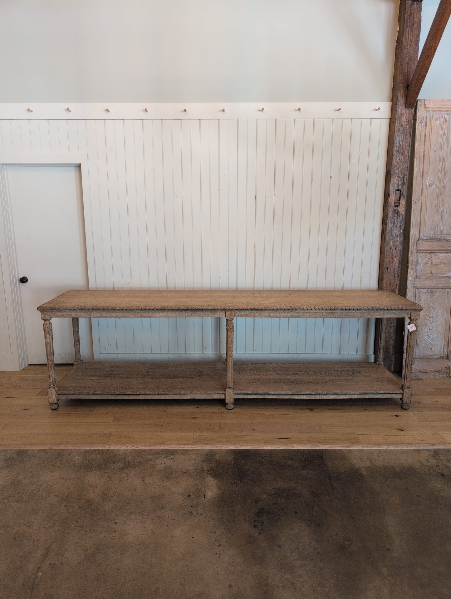 Scrubbed Oak Belgian Drapers Table 1