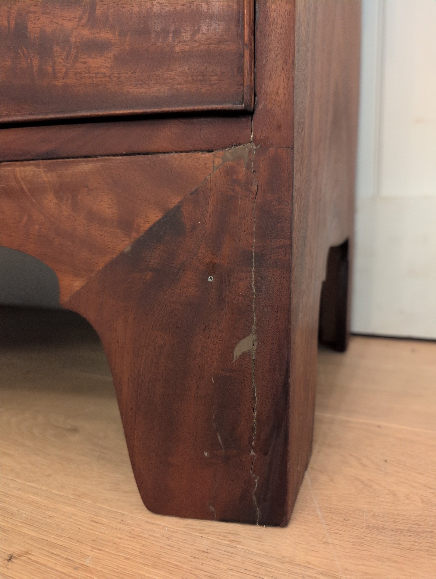 Mahogany 2 Over 2 Bow Front Chest