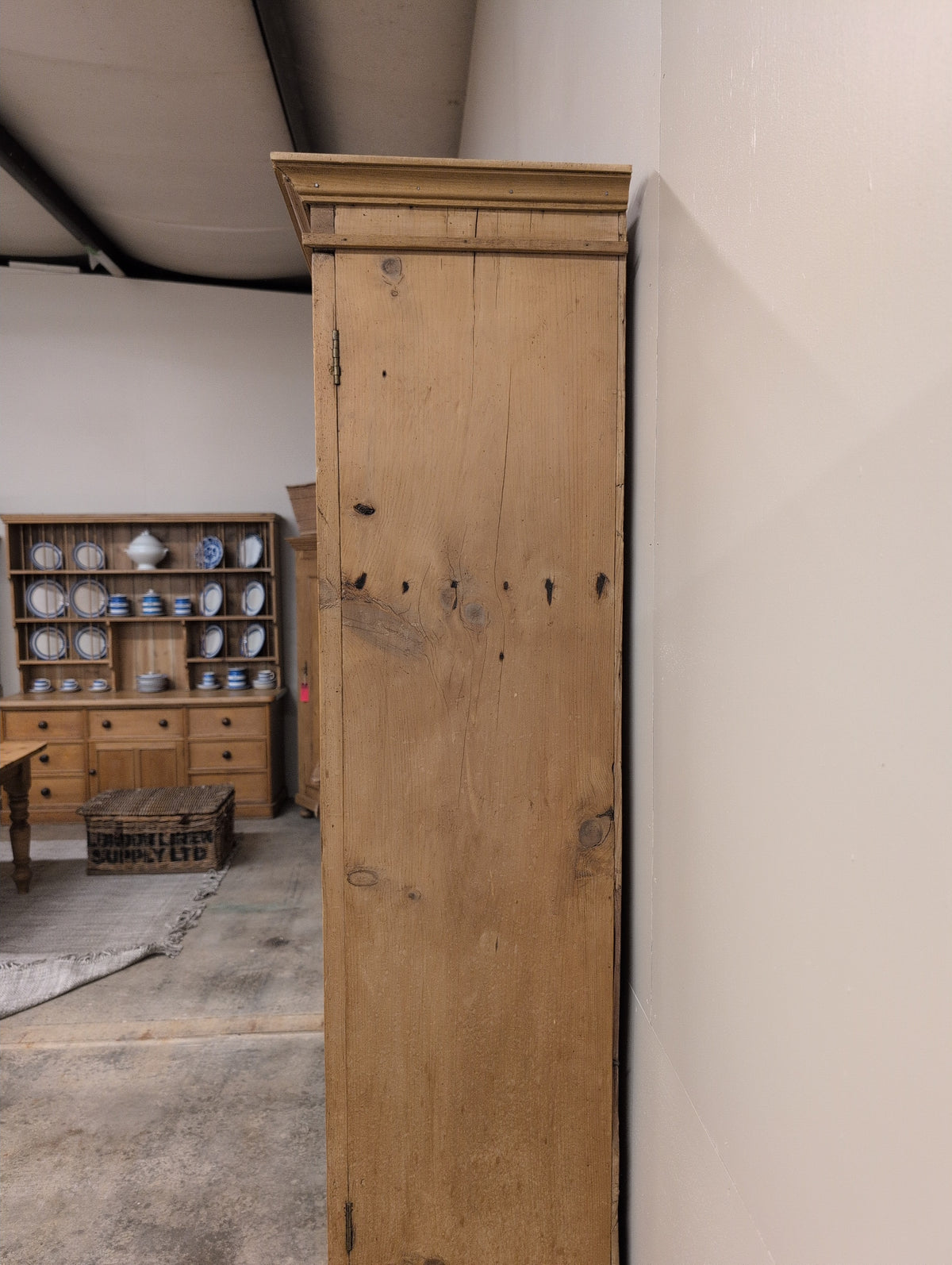 Narrow Pine Linen Cupboard