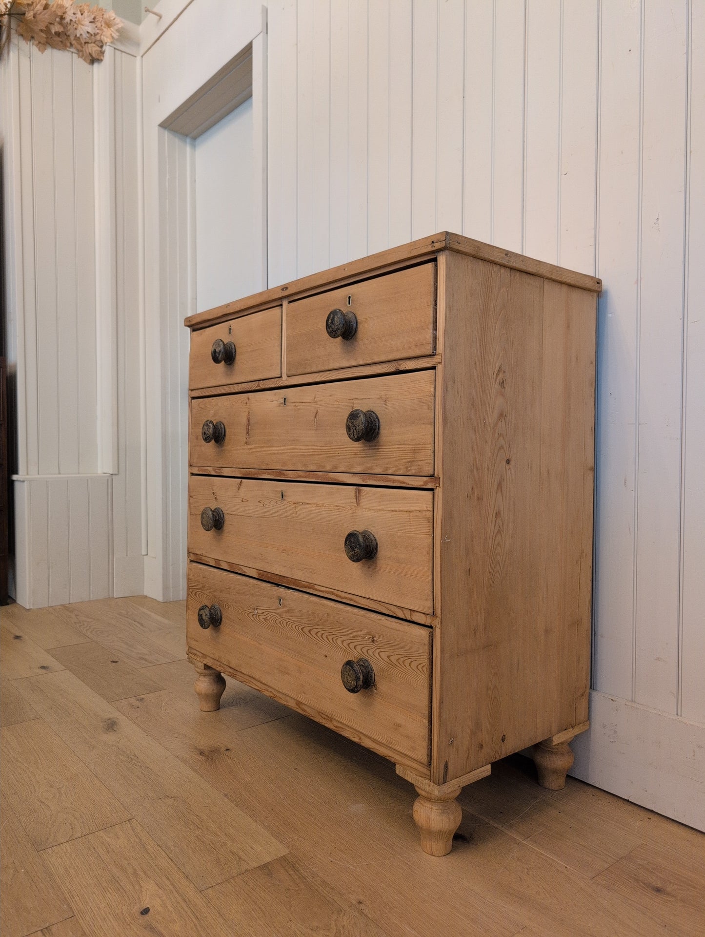 Narrow 2 Over 3 Pine Chest