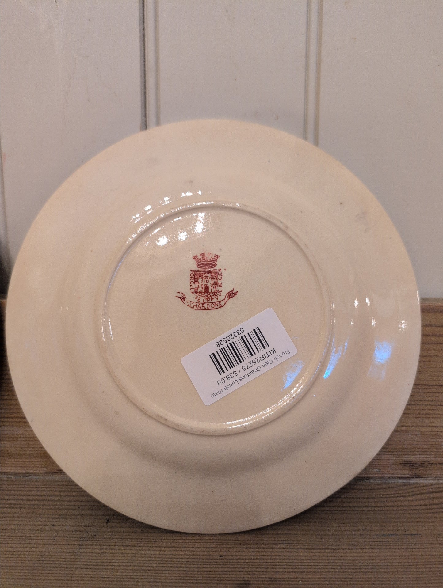 French Gien Chardons Lunch Plate