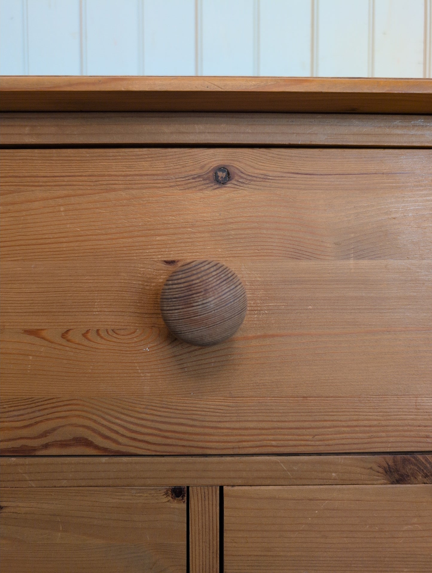 Vintage Pine Bank of Drawers