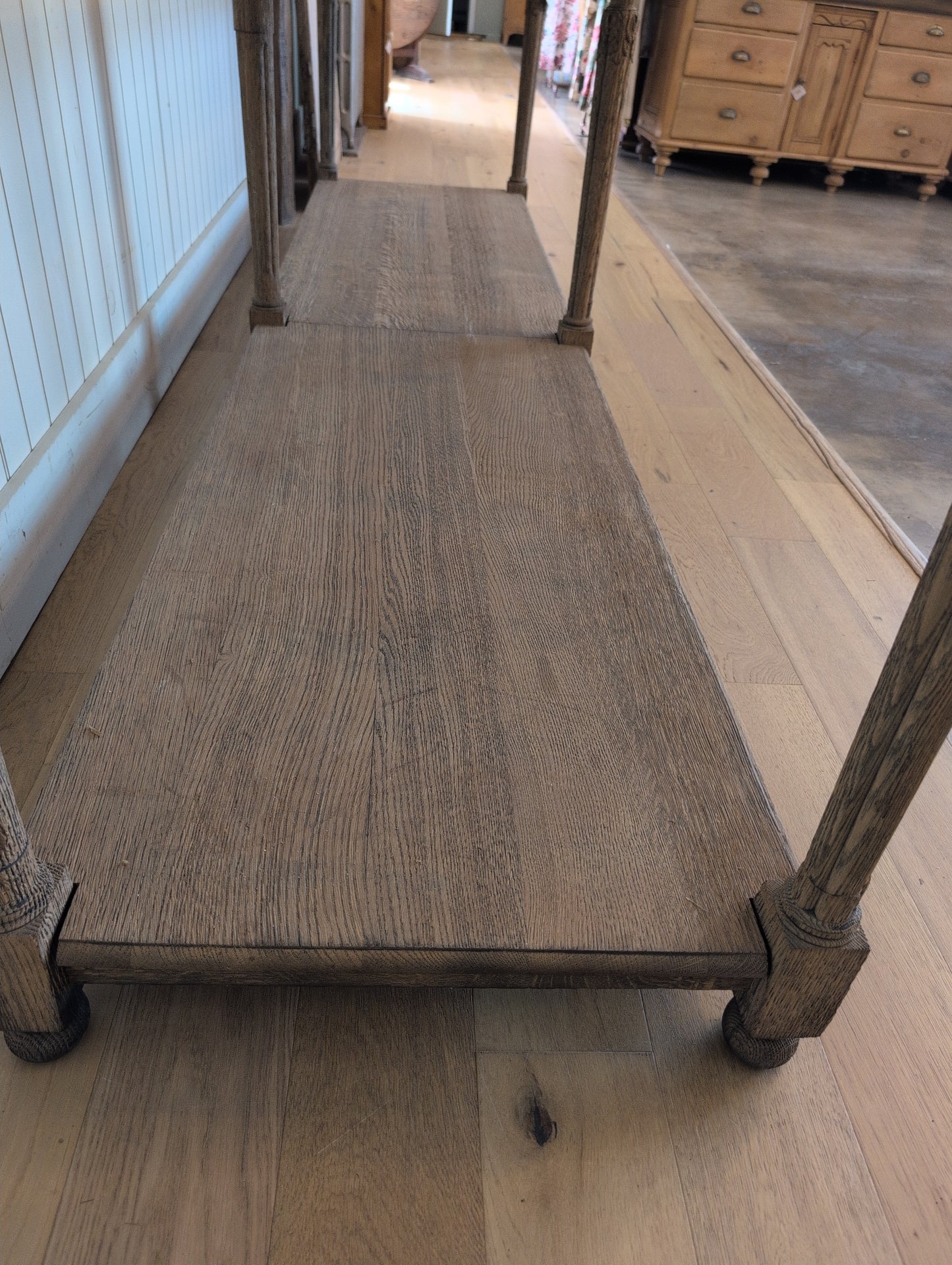 Scrubbed Oak Belgian Drapers Table 1