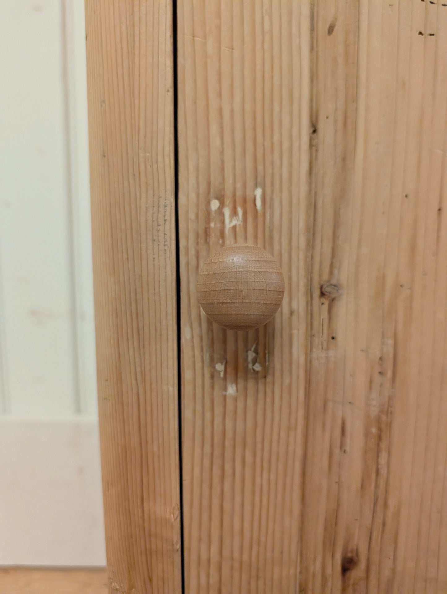 Stripped Pine Bedside Cupboard