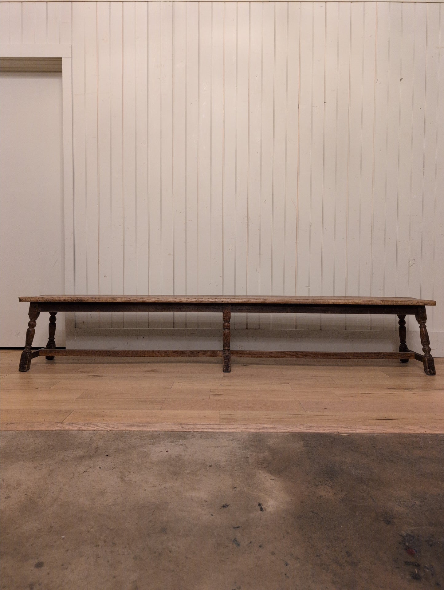 19th C. English Oak Bench A