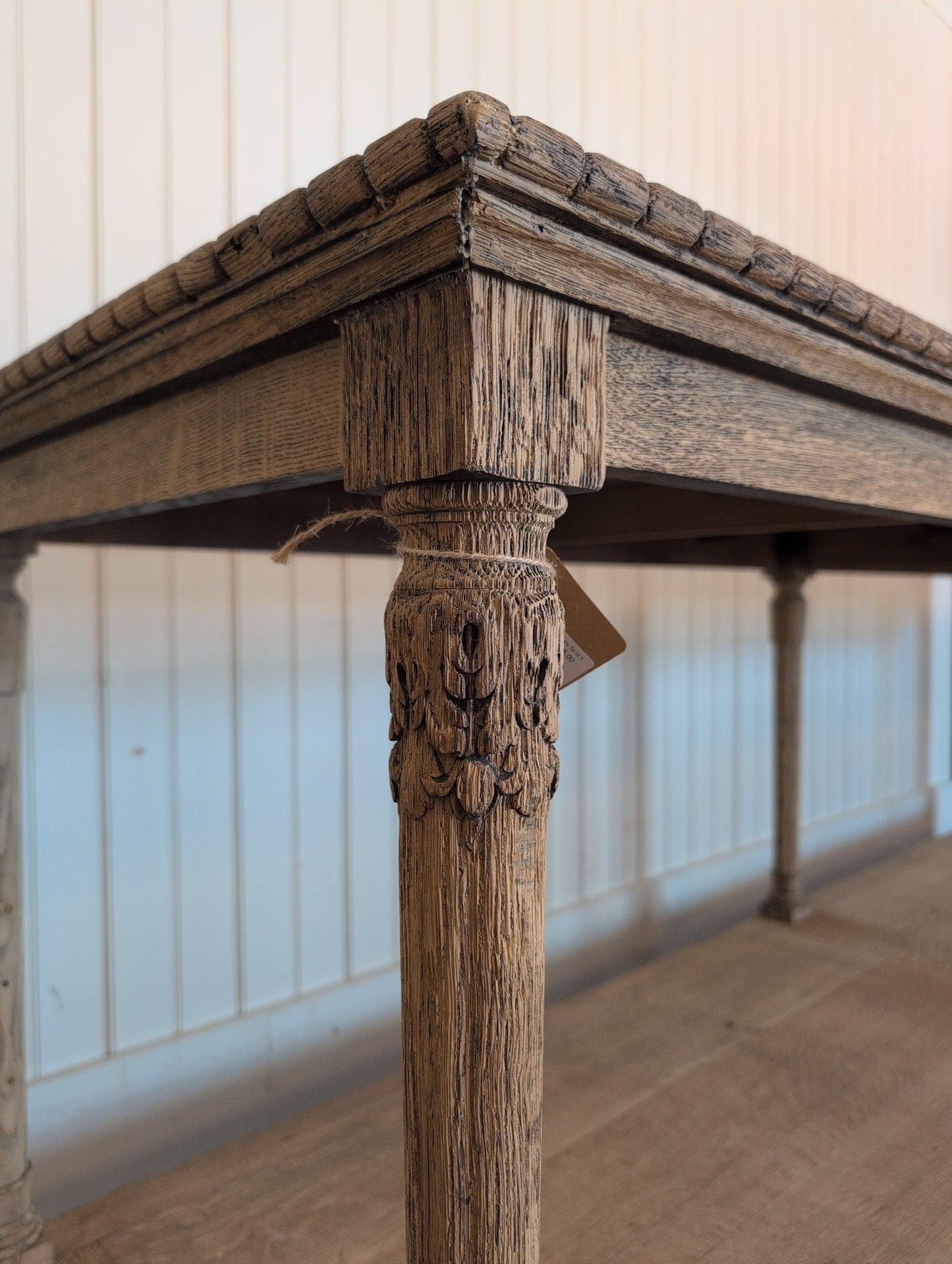 Scrubbed Oak Belgian Drapers Table 3