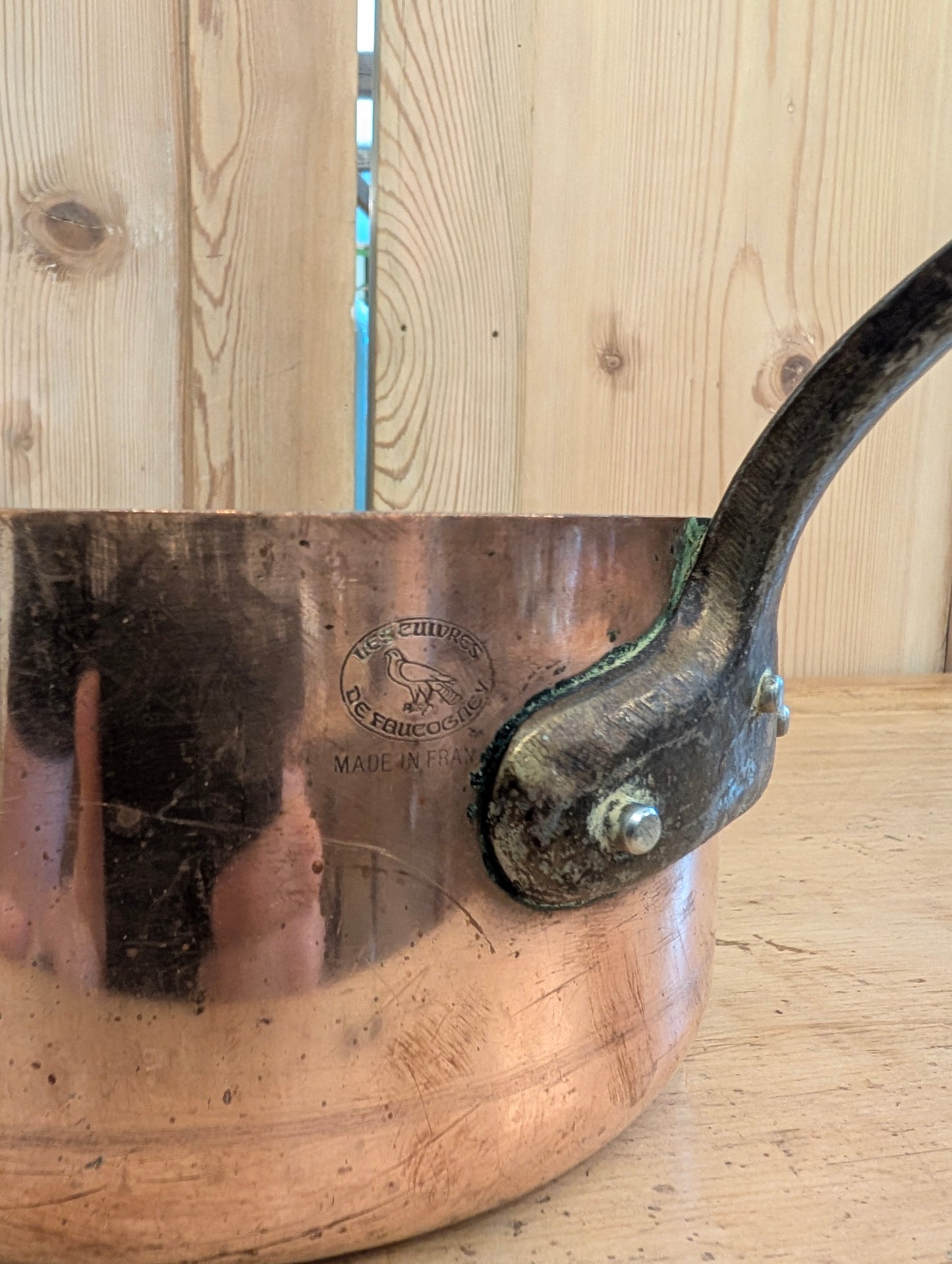 French Copper Pans (Stamped) - Set of 5