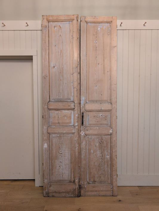 Pair of French Pine Doors