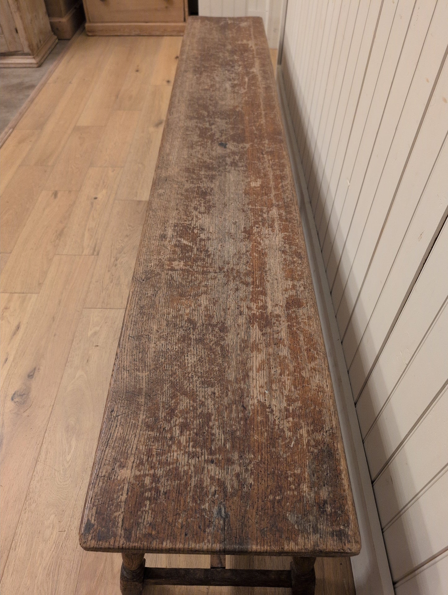 19th C. English Oak Bench D