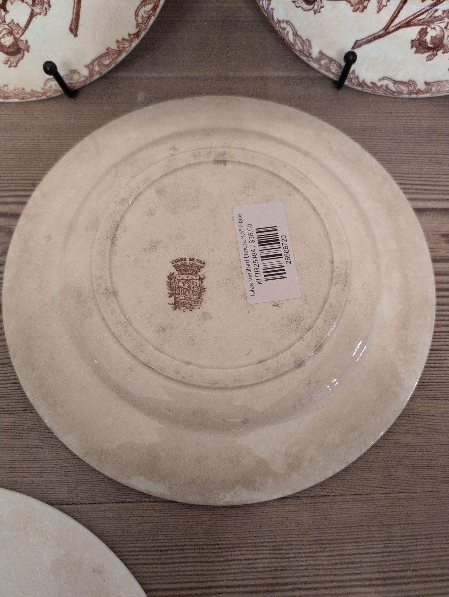Jules Vieillard Datura 8.5" Plate