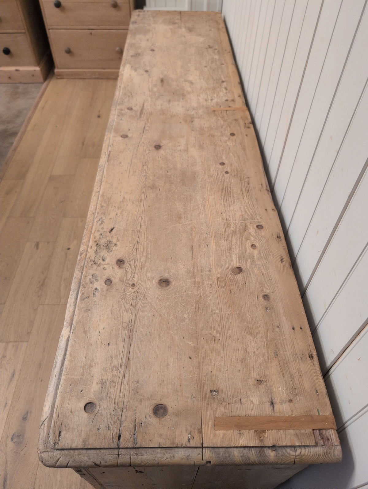 English Rustic Pine Hutch