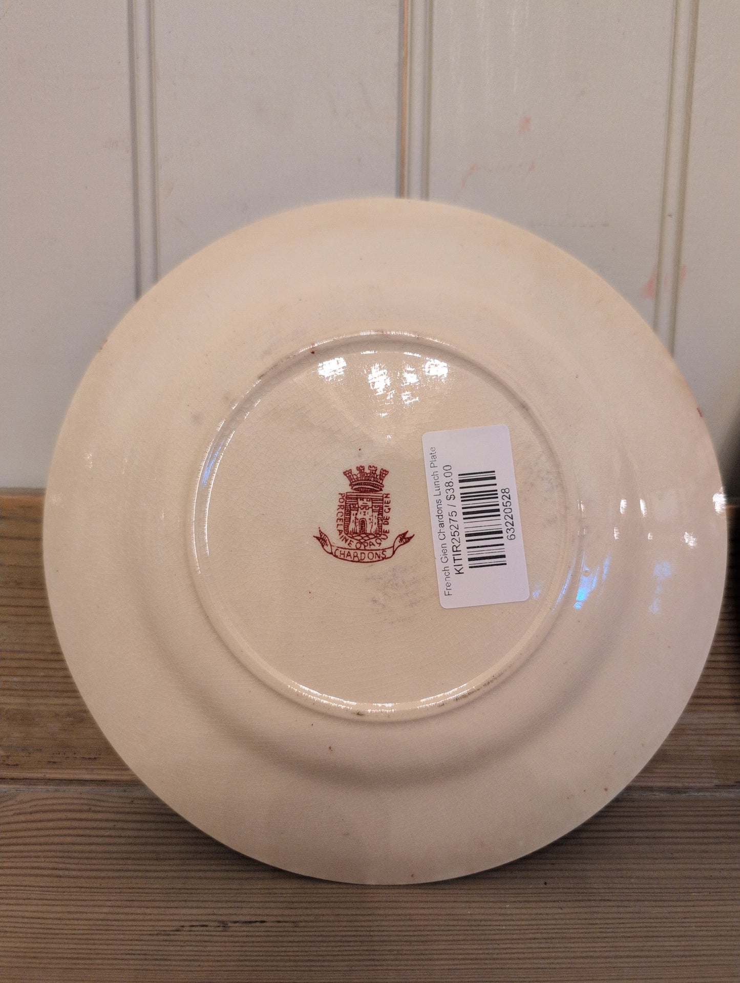 French Gien Chardons Lunch Plate