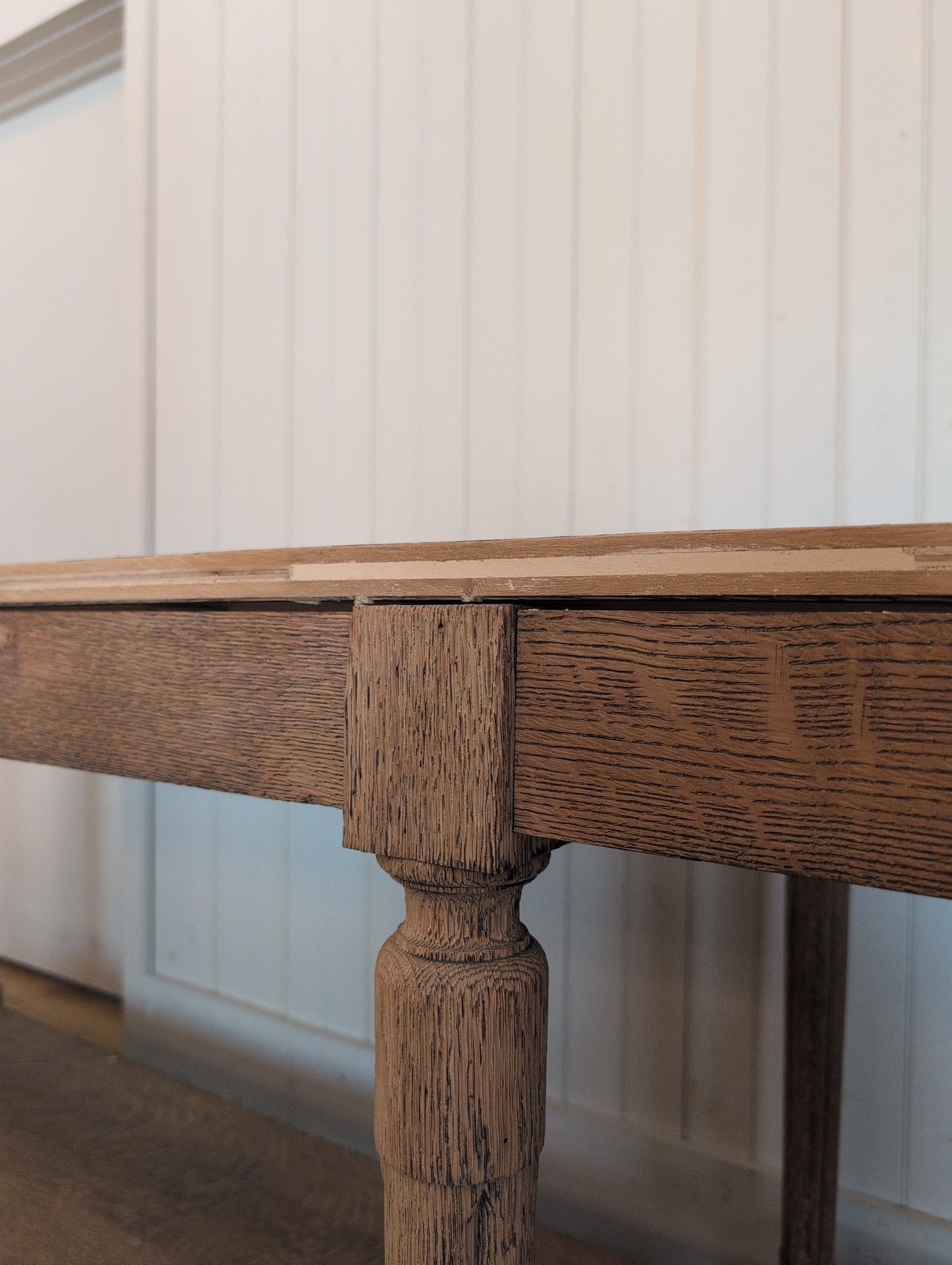 Scrubbed Oak Belgian Drapers Table 2