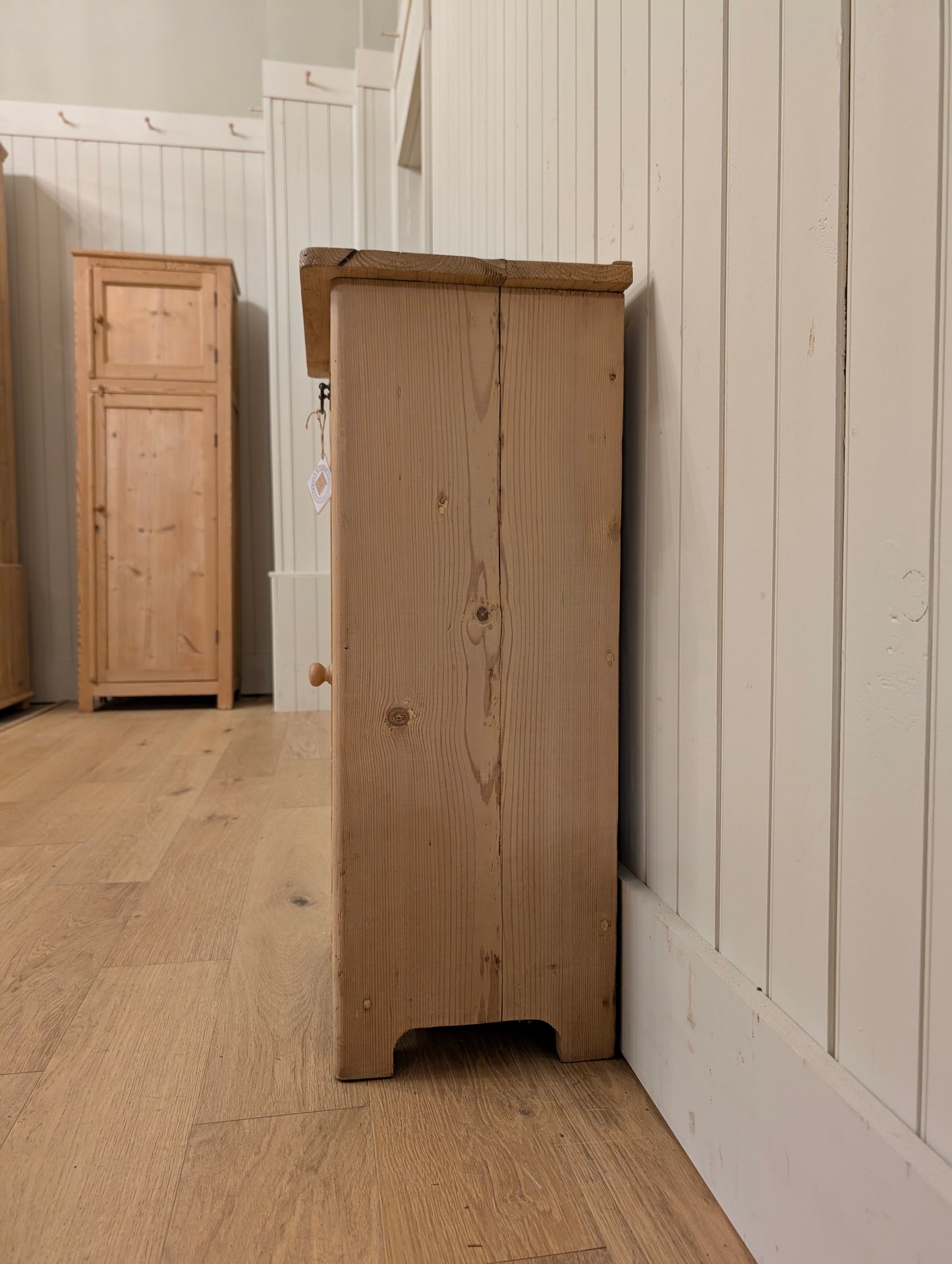 Stripped Pine Bedside Cupboard