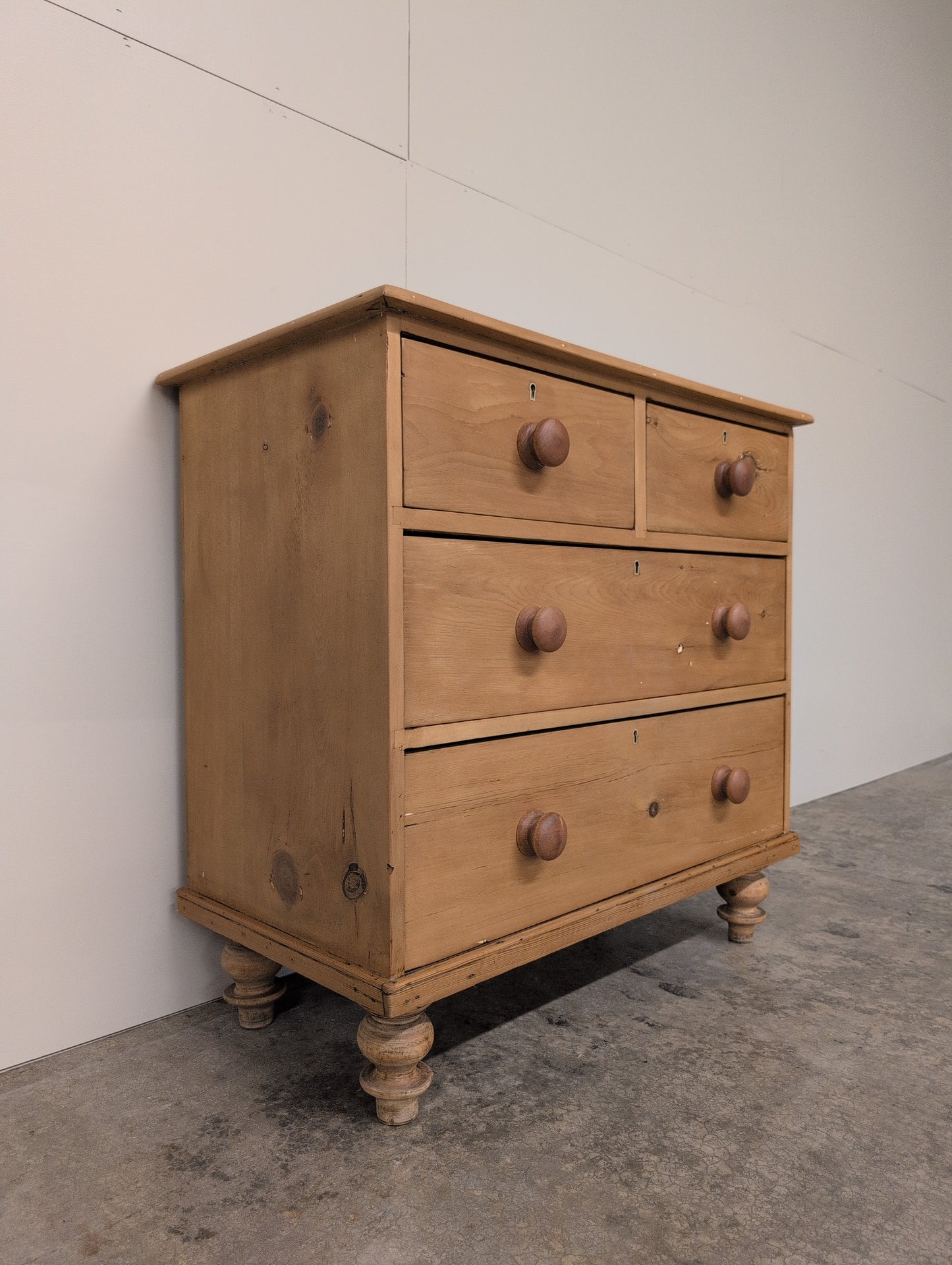 Exceptional 2 Over 2 Pine Chest