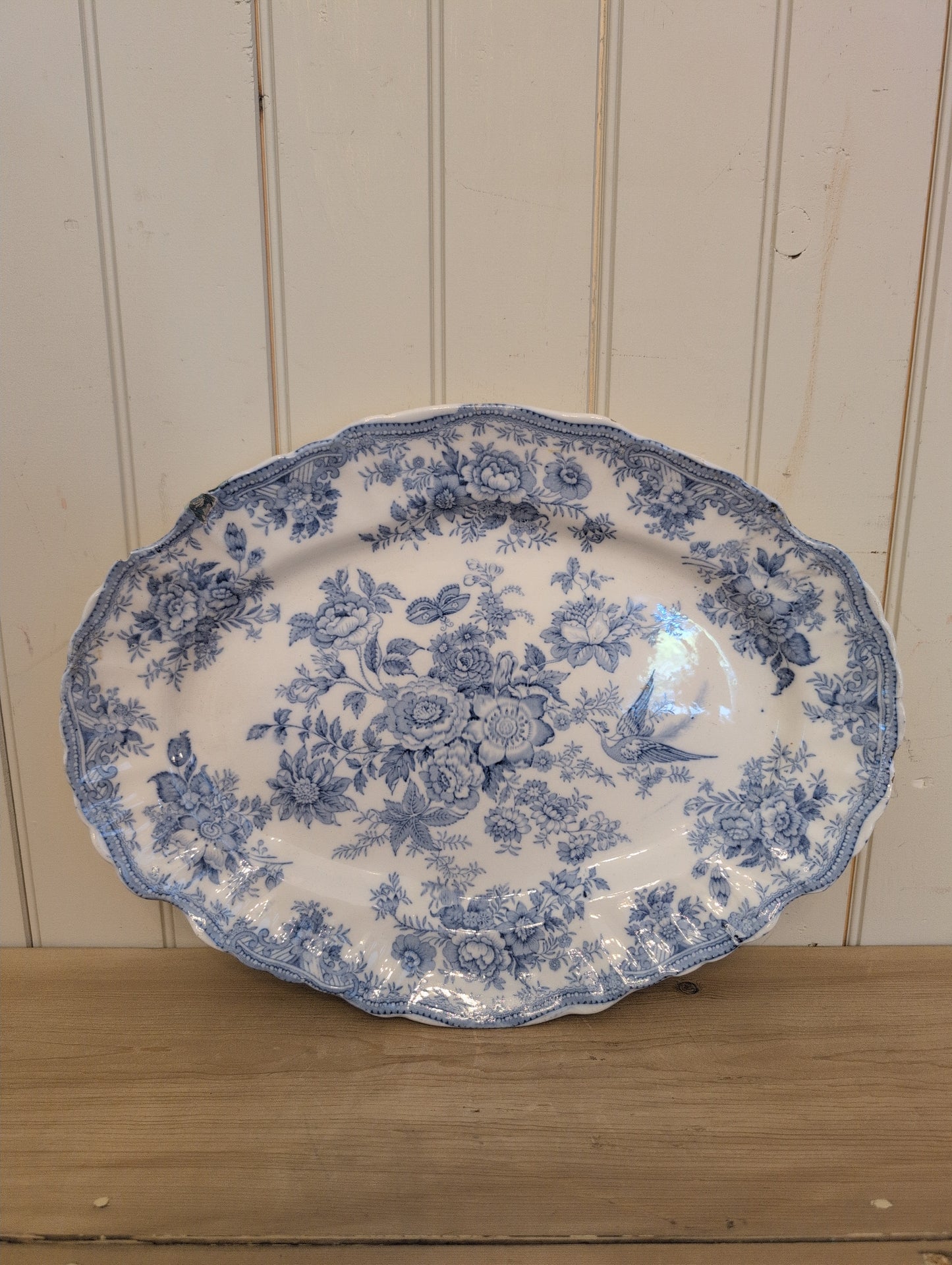 Asiatic Pheasant XL Scalloped Diamond Platter