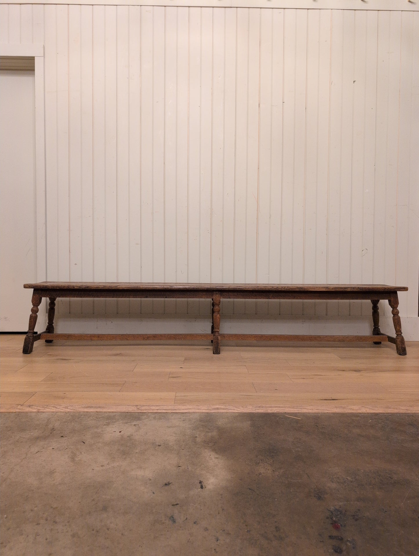 19th C. English Oak Bench D