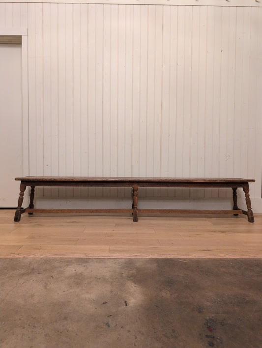 19th C. English Oak Bench D