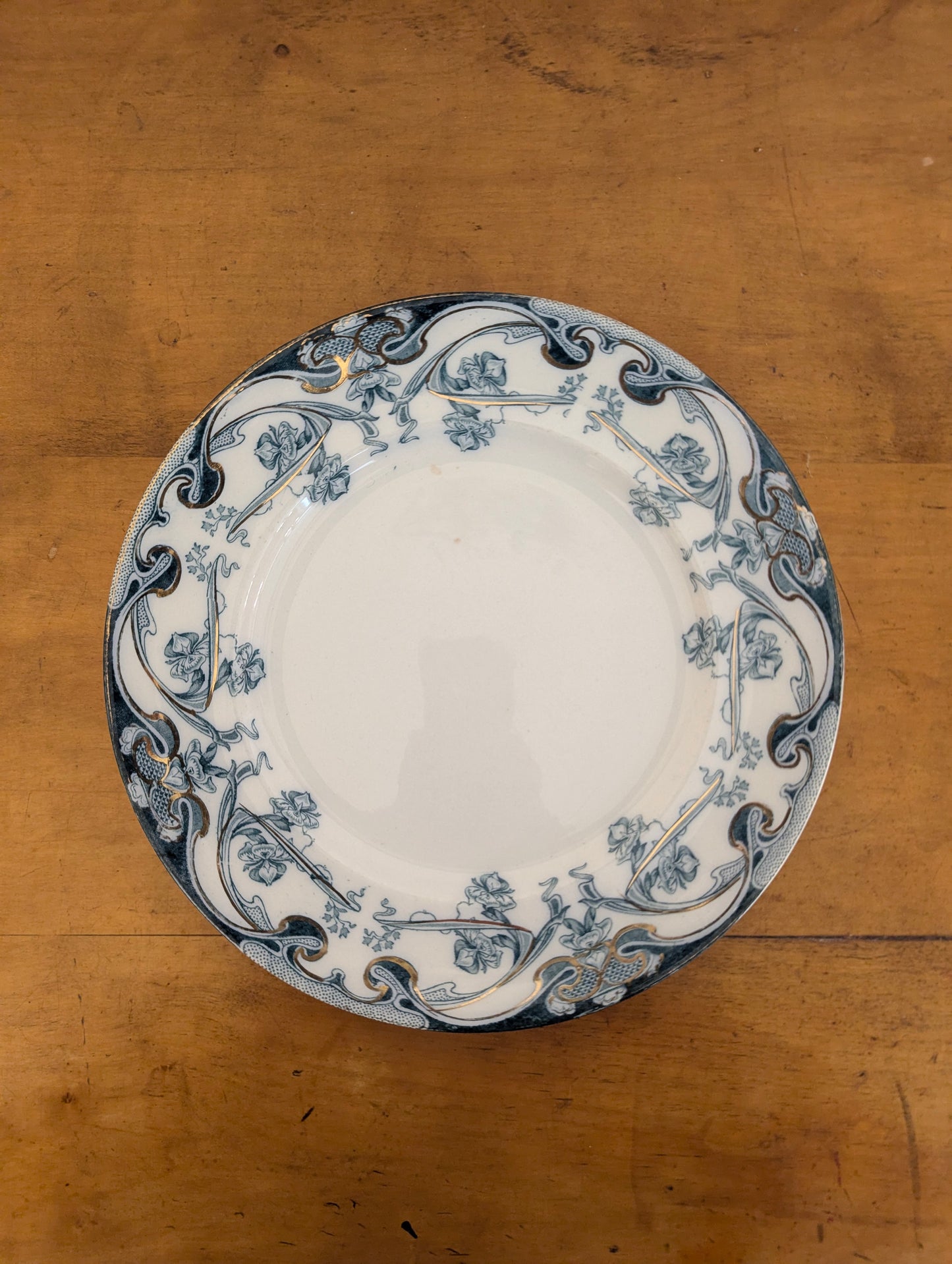 Iris Staffordshire Teal Plate
