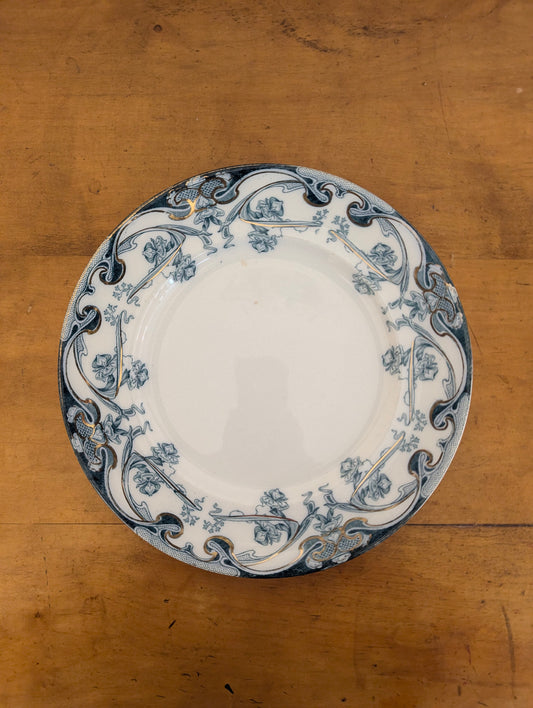 Iris Staffordshire Teal Plate