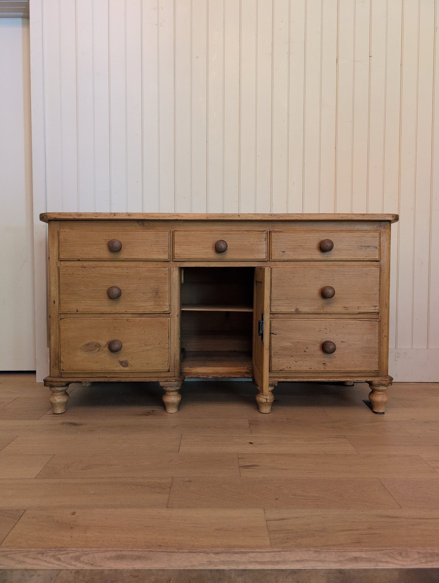 Opulent English Pine Sideboard