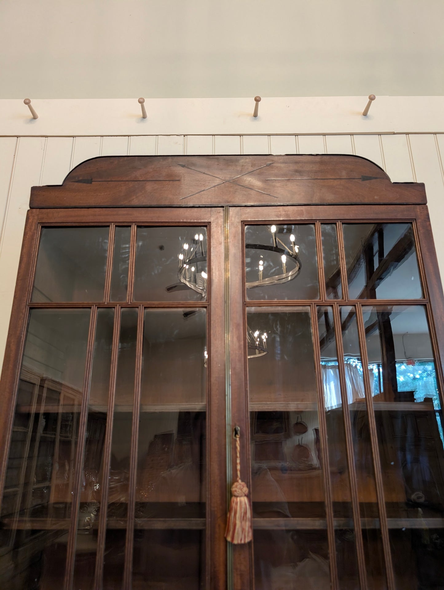 Mahogany Glass Door Secretaire