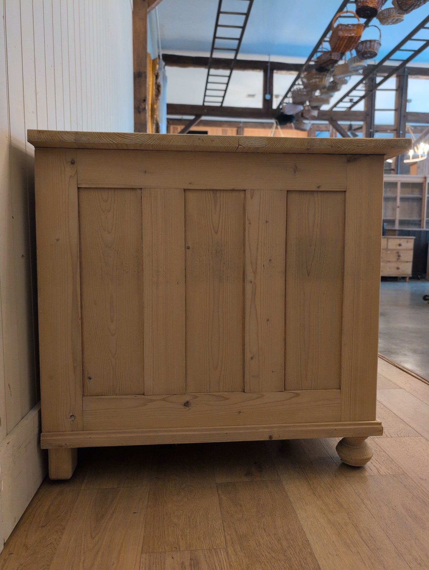 Stripped Pine Partners Desk