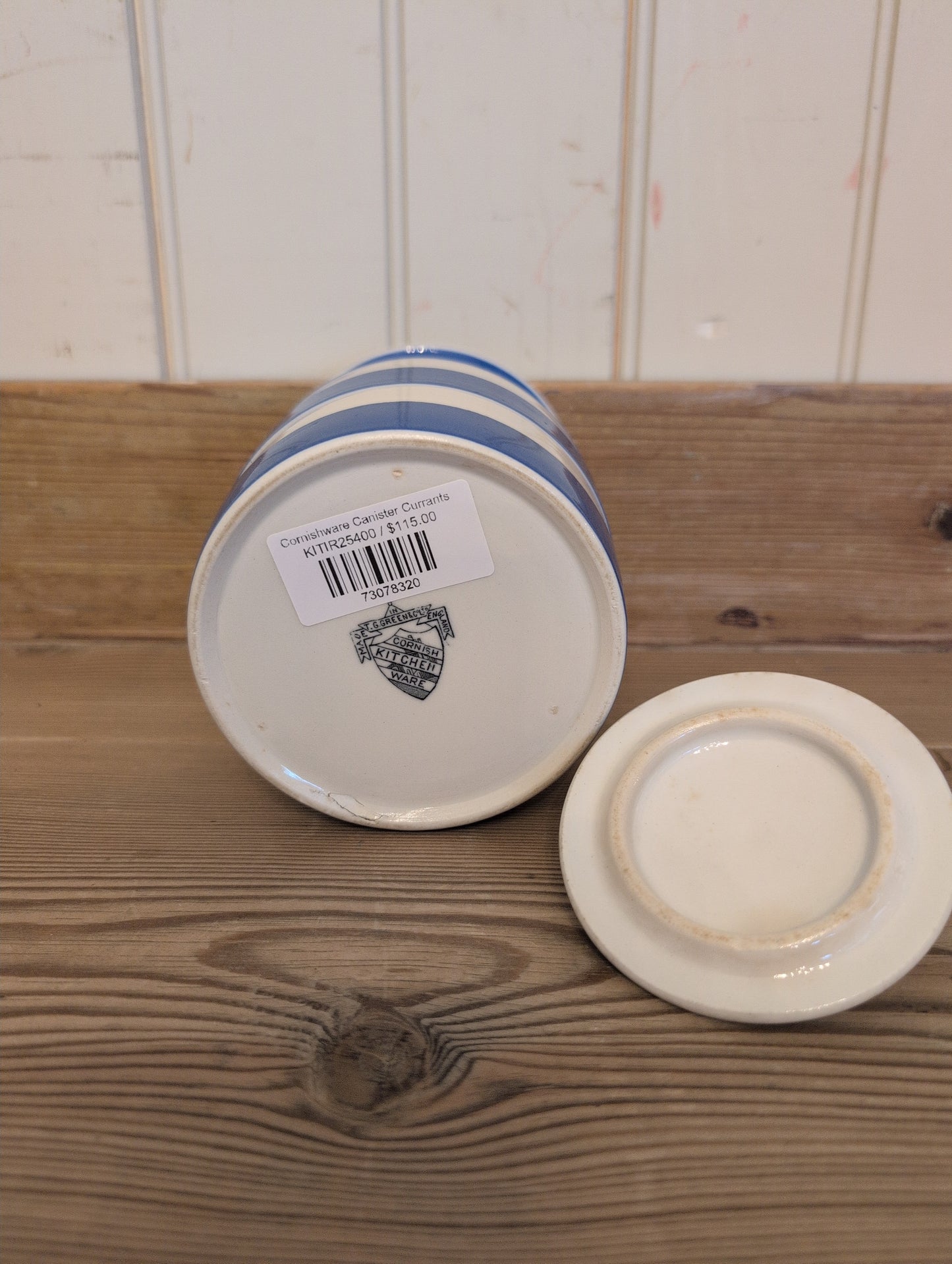 Cornishware Canister Currants