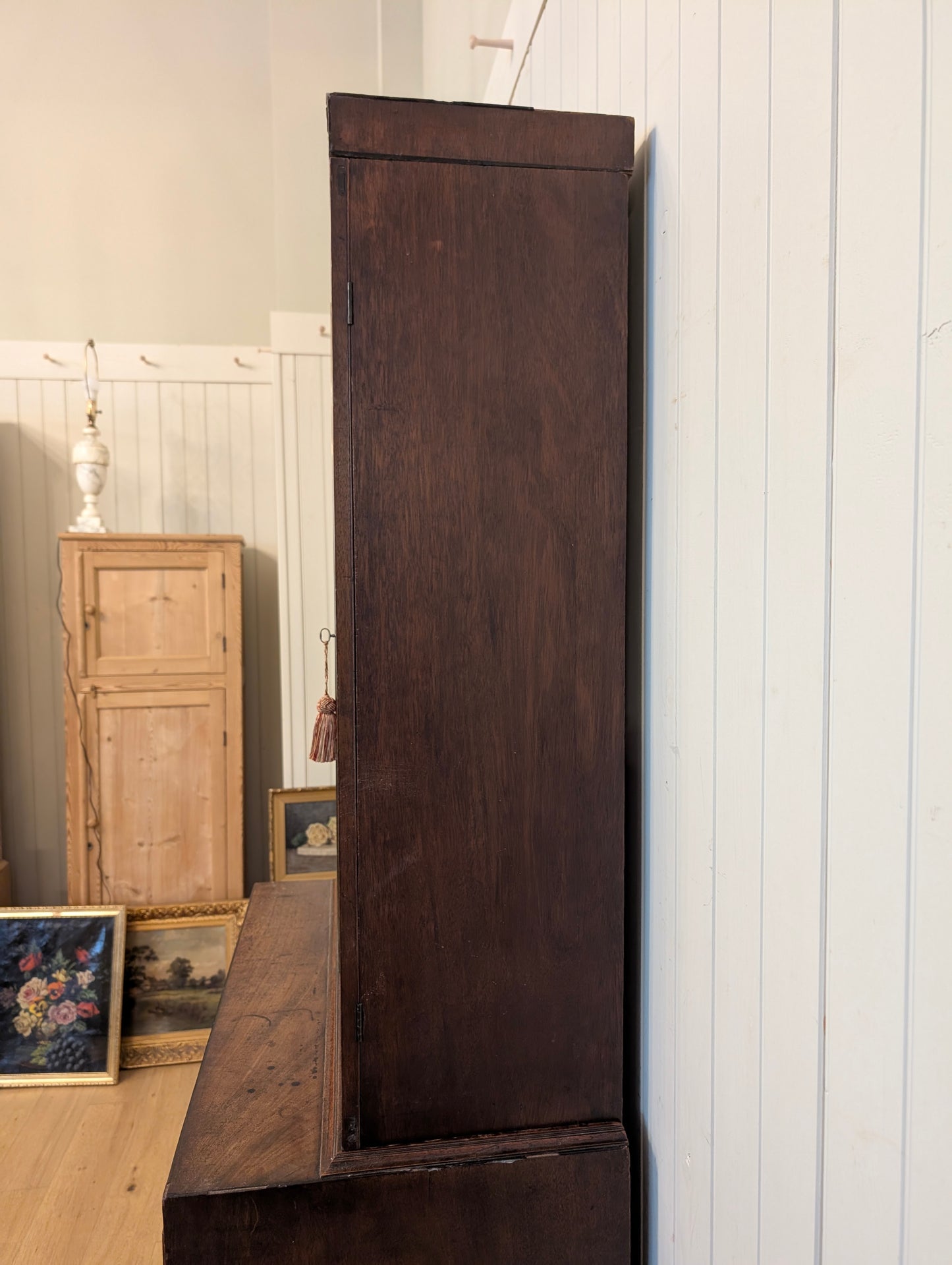 Mahogany Glass Door Secretaire