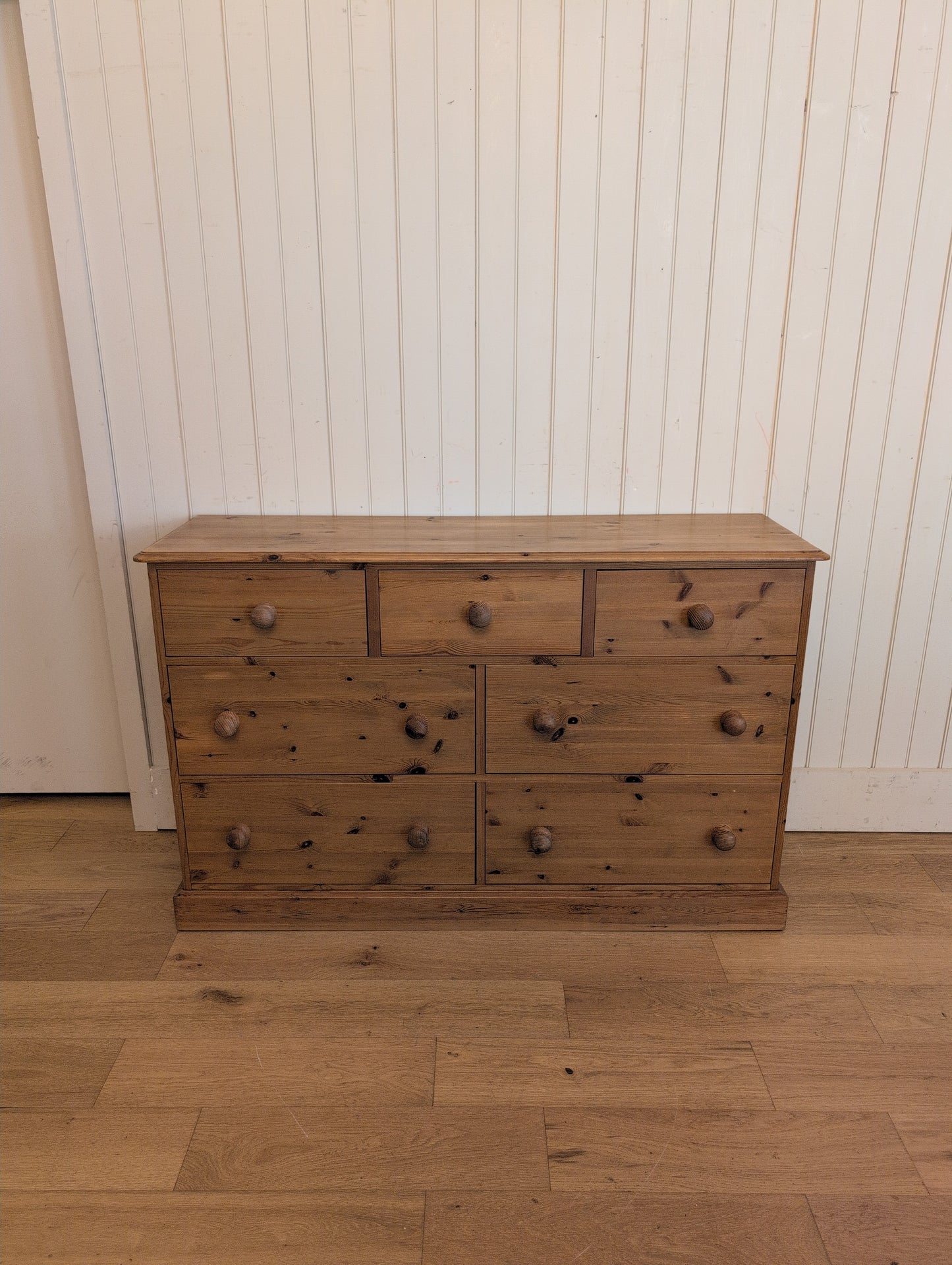 Vintage Pine Bank of Drawers