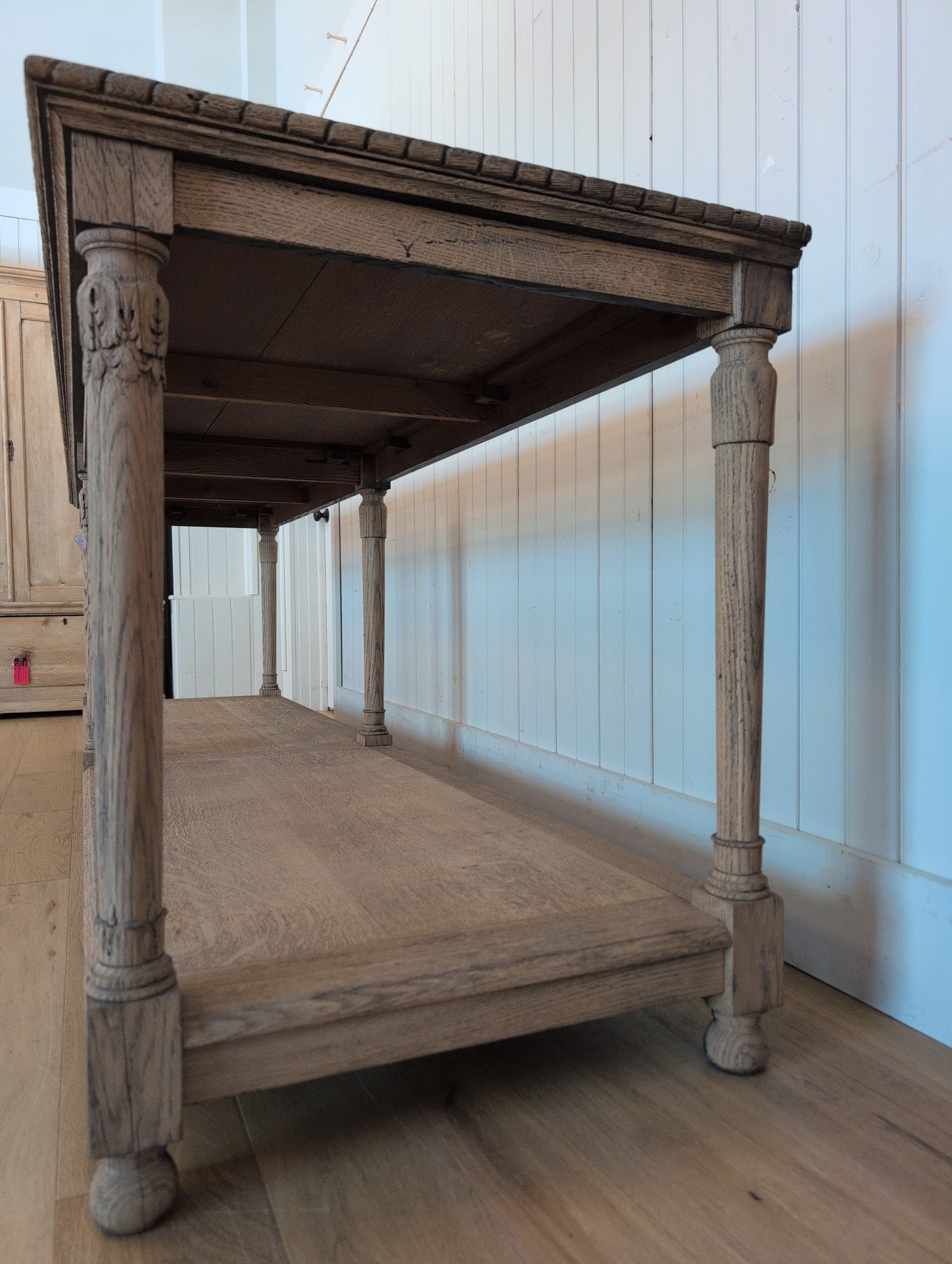 Scrubbed Oak Belgian Drapers Table 3