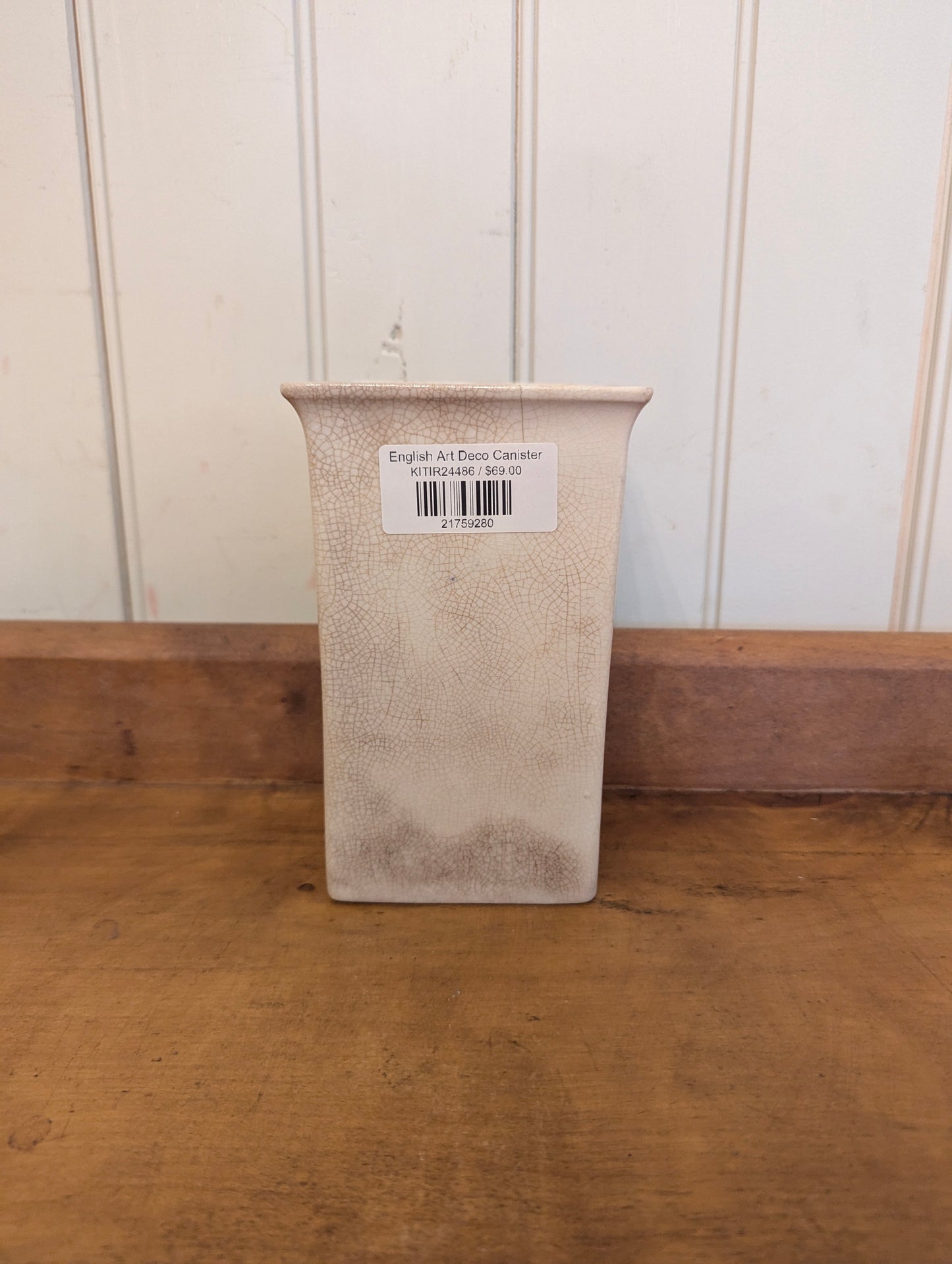 English Art Deco Canister