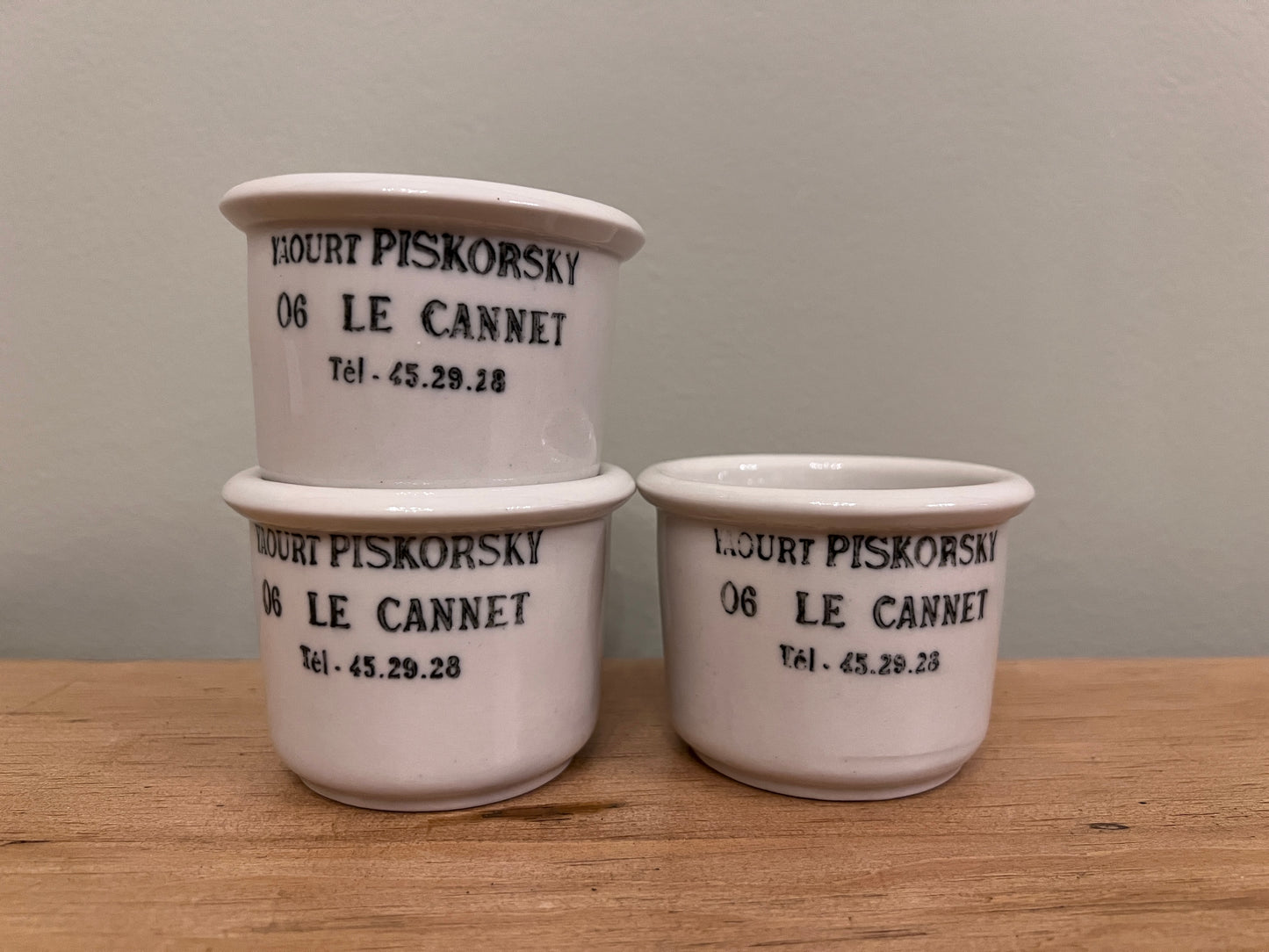 1930’s French Yoghurt Pots