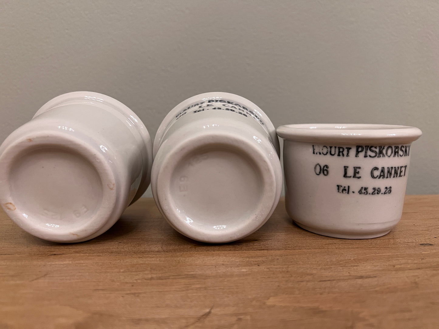 1930’s French Yoghurt Pots